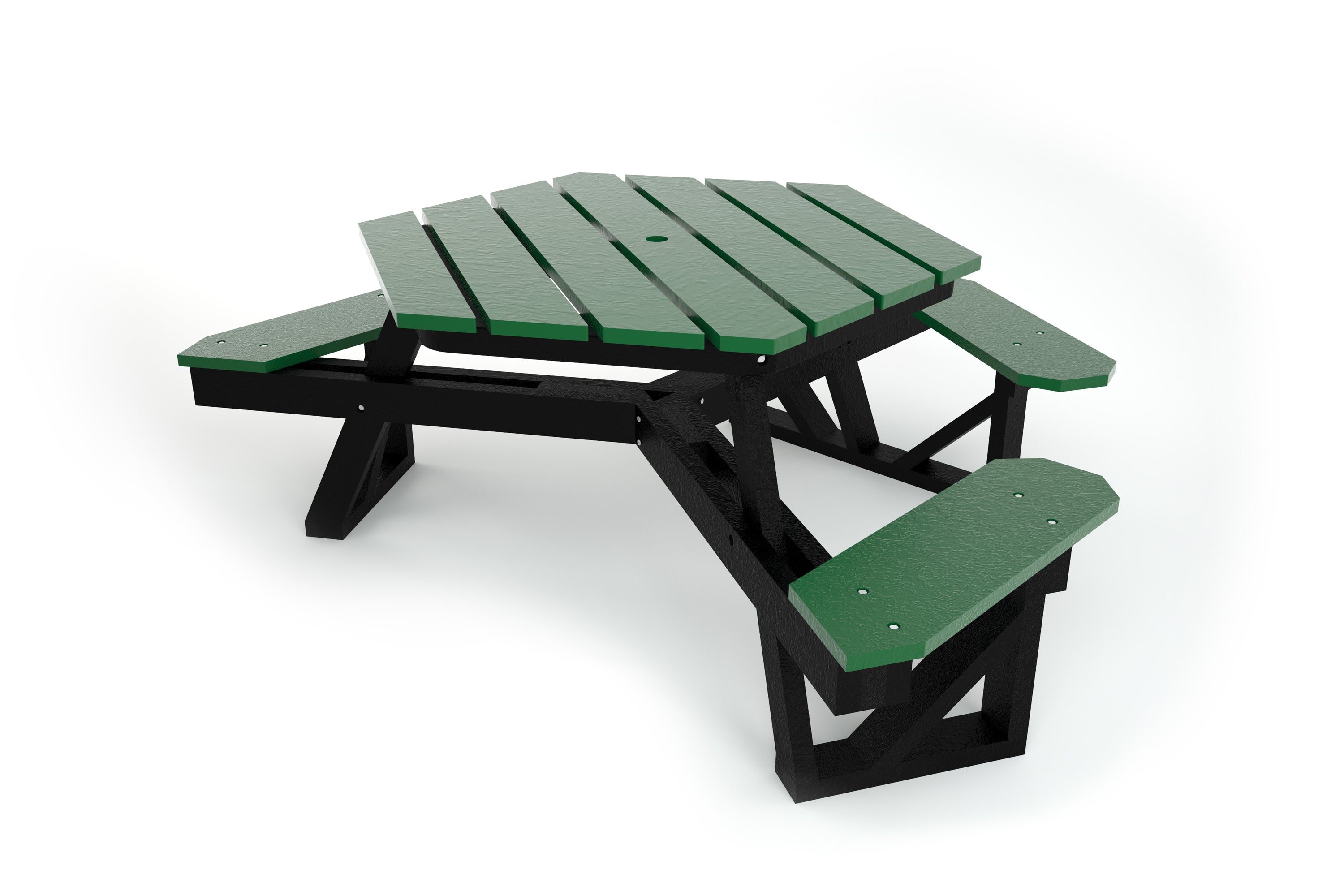Hex Recycled Plastic Picnic Table