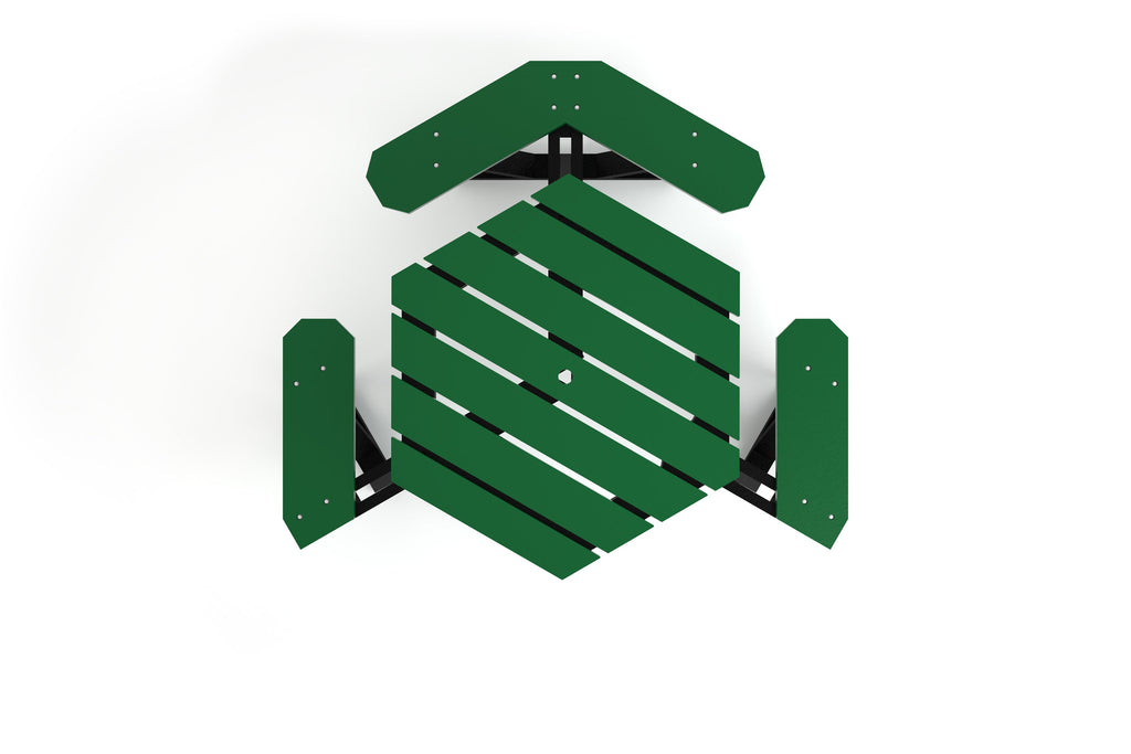 Hex Recycled Plastic Picnic Table