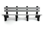 Colonial Recycled Plastic Park Bench