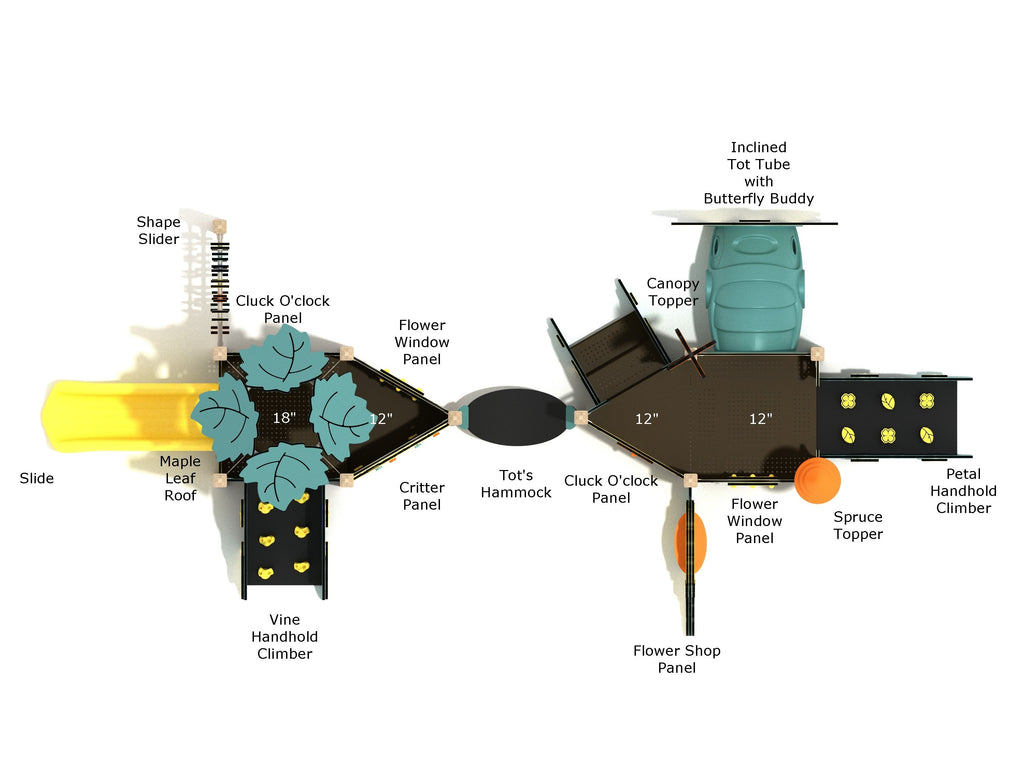 Star Anise Canopy Mini Play Structure