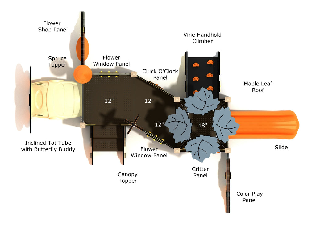 Peony Canopy Mini Play Structure