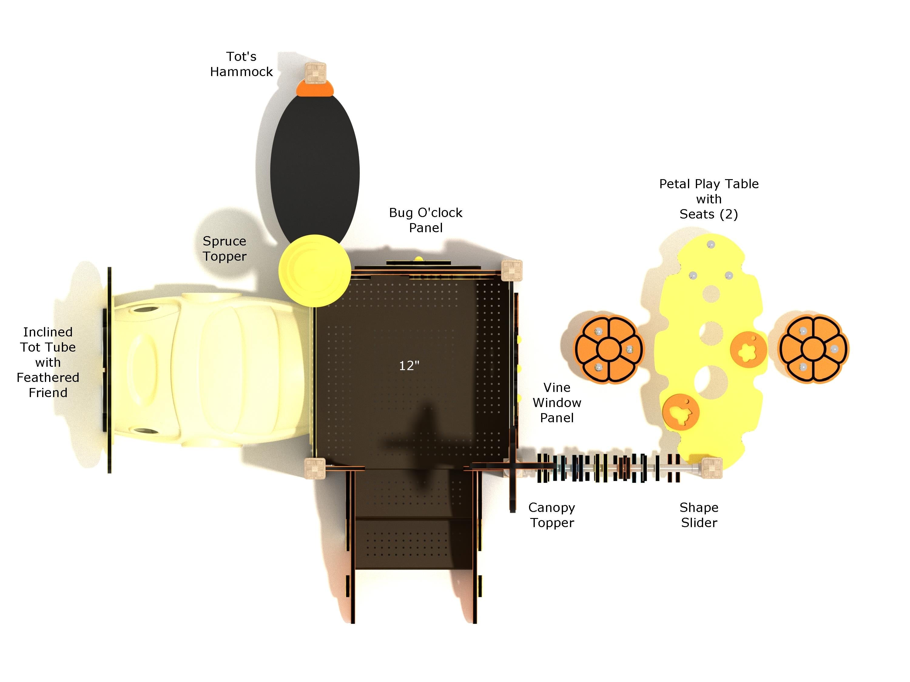Siberian Cypress Canopy Mini Play Structure