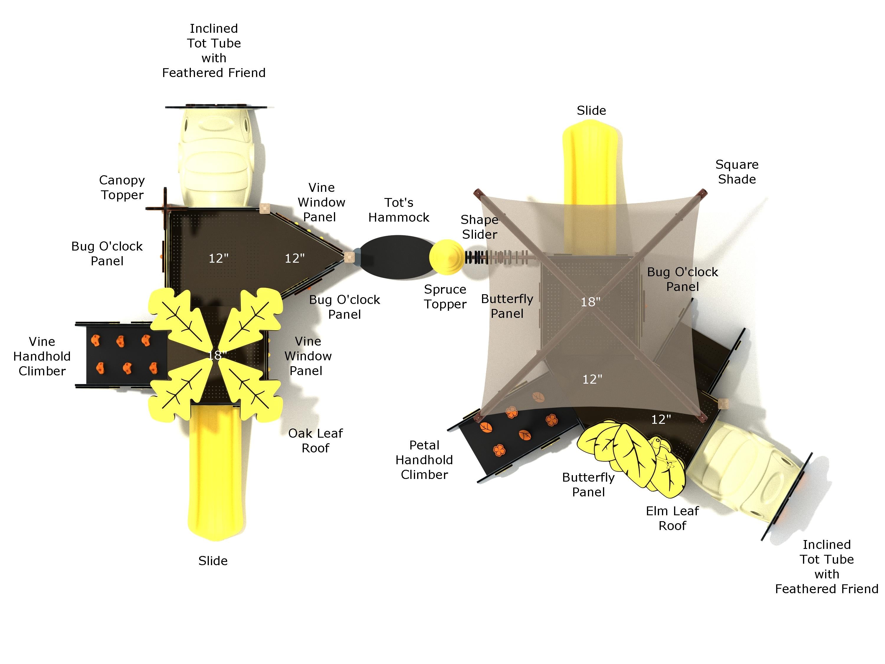 Hydrangea Canopy Mini Play Structure