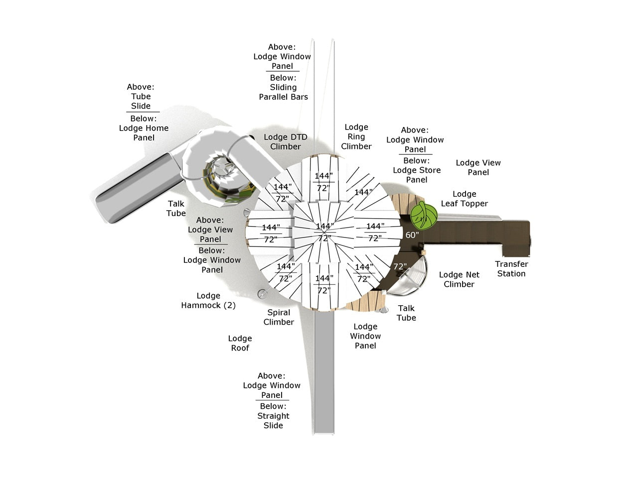 Florida Elm Canopy Quest Play Structure