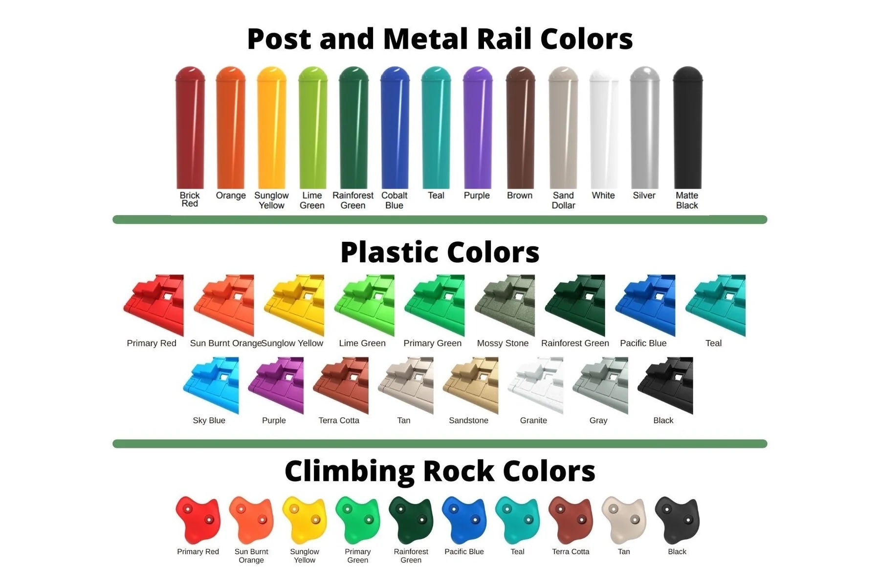Curved Post Chain Climbing Wall