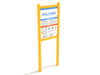 Double-Sided Safety and Welcome Sign