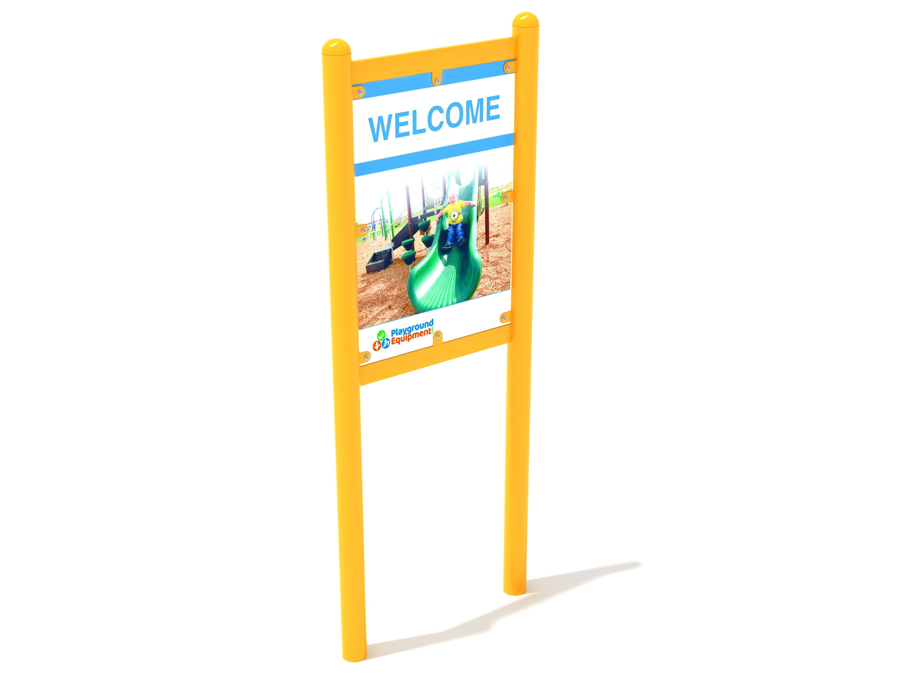 Double-Sided Safety and Welcome Sign