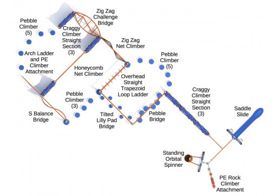 Cedar Slope Fitness Course Playground