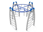 Curved Post Circle Overhead Swinging Ring Ladder