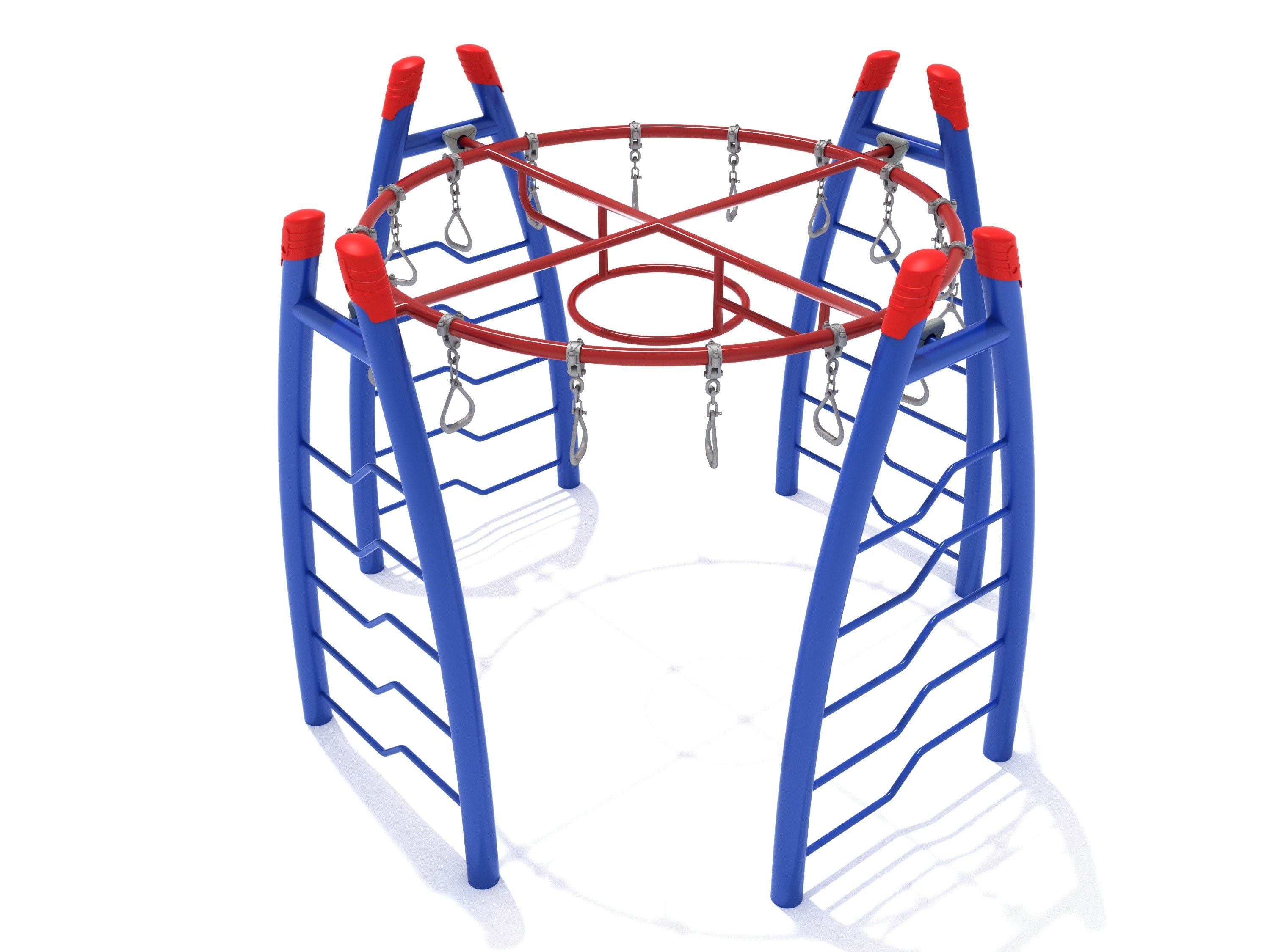 Curved Post Circle Overhead Swinging Ring Ladder