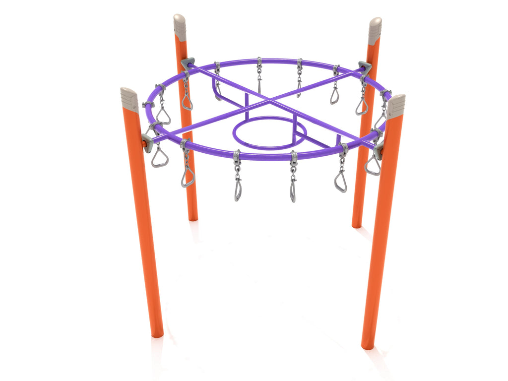 Single Post Circle Overhead Swinging Ring Ladder