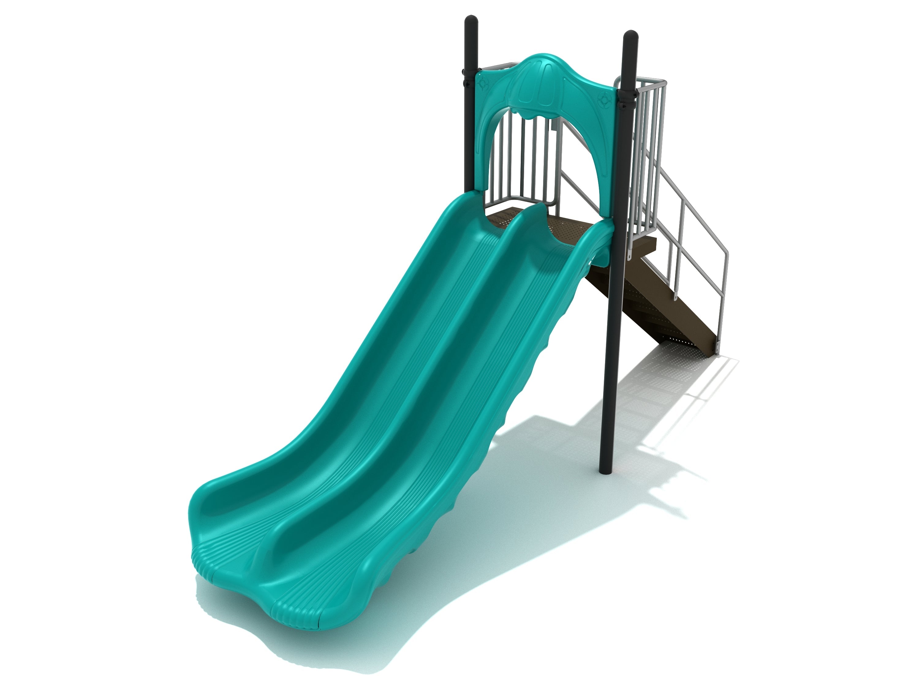 Double Straight Slide - 5 Foot Deck