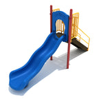 Straight Single Wave Slide 4 Foot Deck