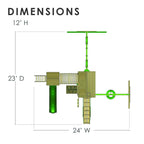 Pioneer Peak AP Wooden Swing Set