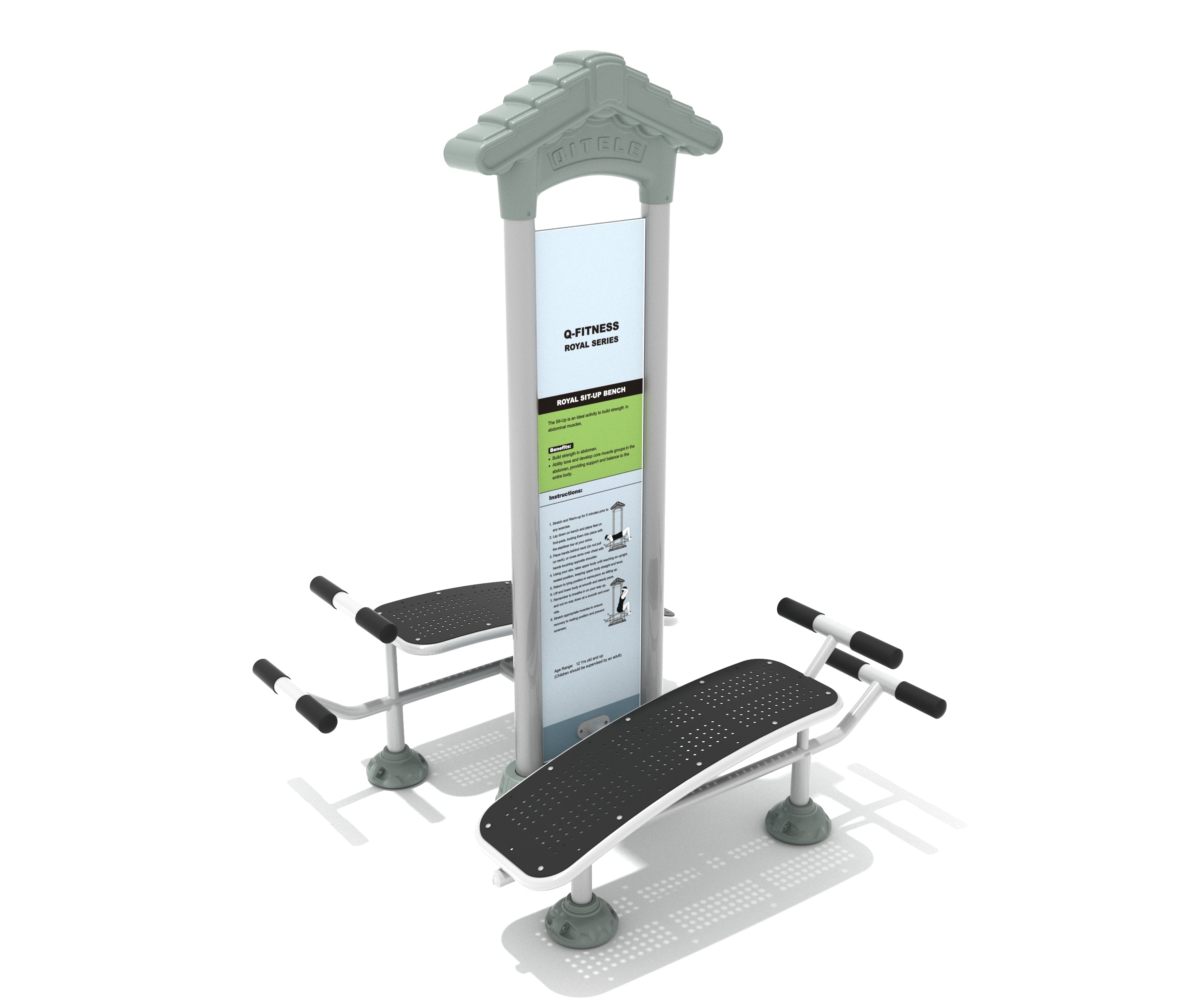 Royal Double Station Sit Up Bench