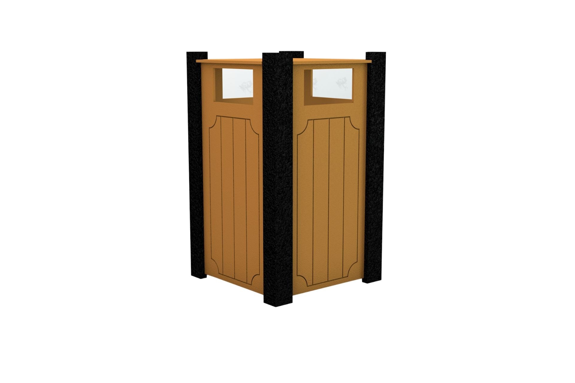 Ridgeview Recycled Plastic Trash Receptacle