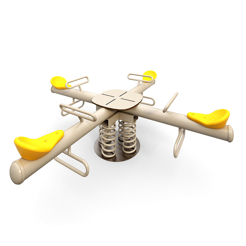 Quad-Seesaw Four Seat Spring Rider