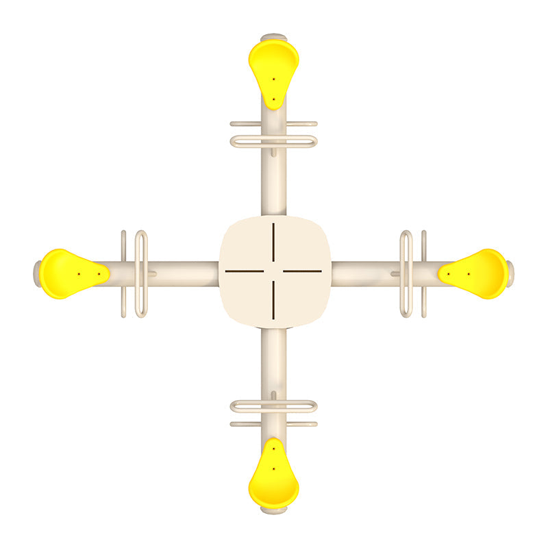 Quad-Seesaw Four Seat Spring Rider