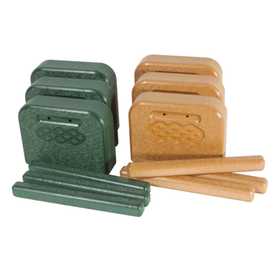 Eco Percussion Set (24 Recycled Plastic Instruments) - Green/Cedar