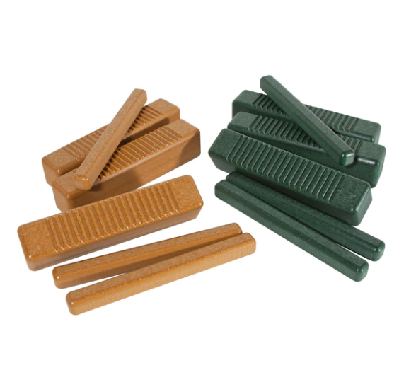 Eco Percussion Set (24 Recycled Plastic Instruments) - Green/Cedar