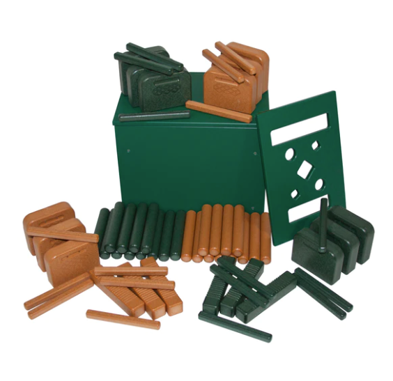 Eco Percussion Set (24 Recycled Plastic Instruments) - Green/Cedar