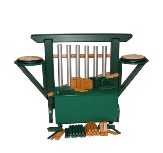 THRONE of GAMES (Chime Unit & Storage Bench) in Green/Cedar