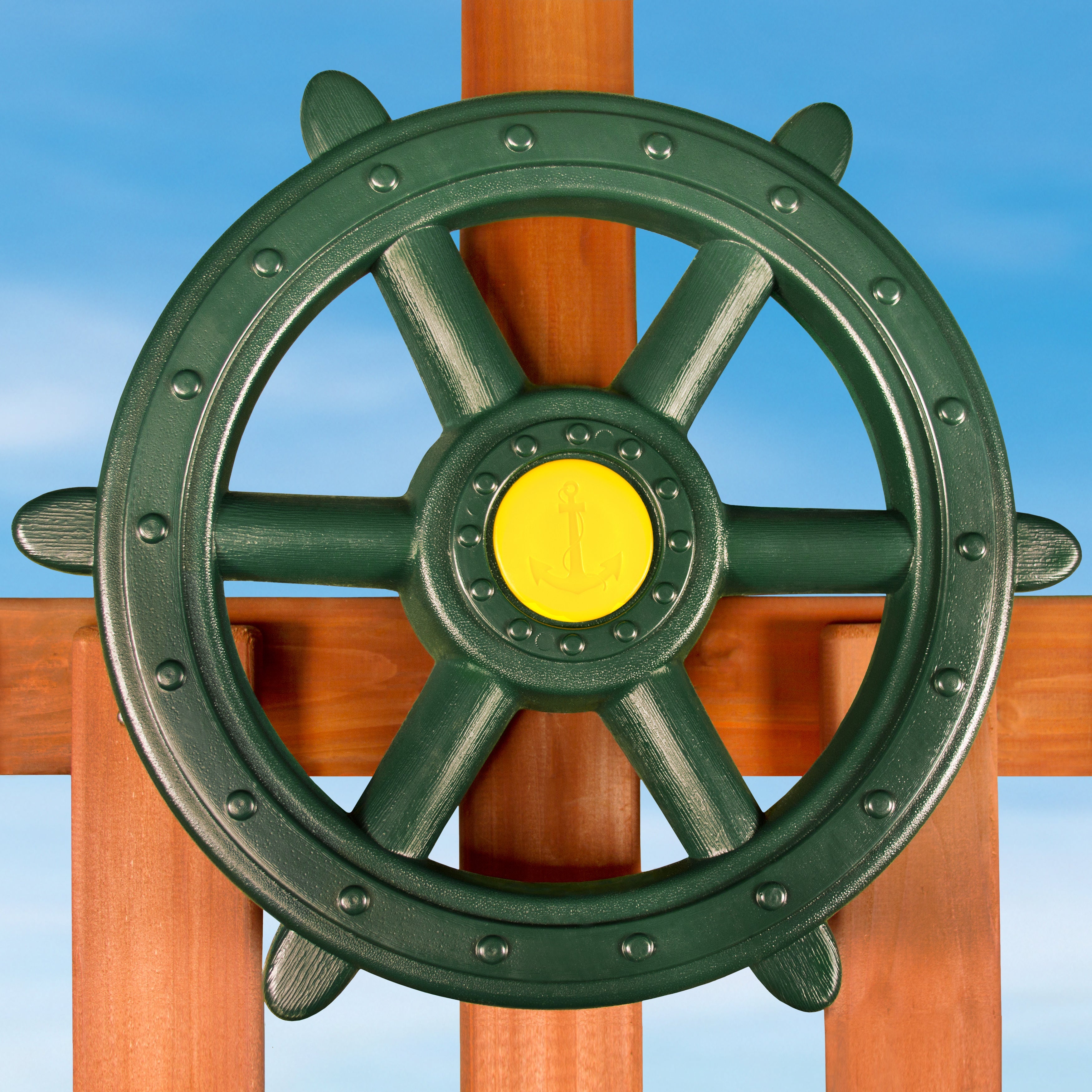 Large Ship's Wheel Swing Set Accessory