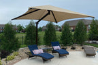 Single Post Pyramid Cantilever Shade Structure