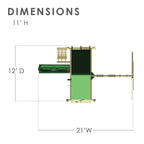 Sun Climber I Wooden Swing Set