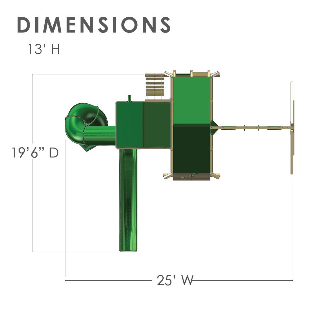 Sun Valley Deluxe Wooden Swing Set