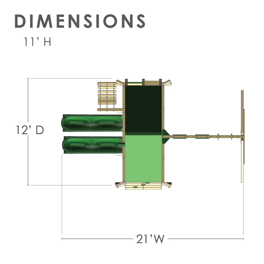 Sun Valley Extreme Wooden Swing Set