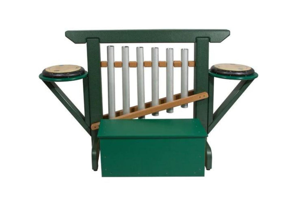 THRONE of GAMES (Chime Unit & Storage Bench) in Green/Cedar
