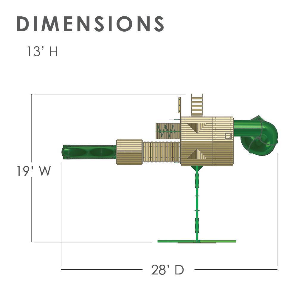 Treasure Trove I AP Wooden Swing Set