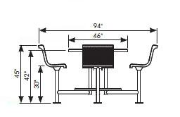 Ultra Bar Height Table with Chairs