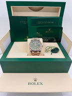 Rolex Day-Date "President" 40mm Everose Gold Olive Green Roman Dial - 228235 - New 2025