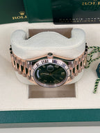 Rolex Day-Date "President" 40mm Everose Gold Olive Green Roman Dial - 228235 - New 2025