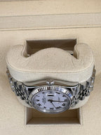 Rolex Datejust 36mm Fluted Bezel White Roman Dial Jubilee - 126234 - New 2025