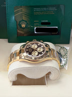 Rolex Cosmograph Daytona 40mm Yellow Gold Black Diamond Dial - 126508 - New 2025