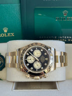 Rolex Cosmograph Daytona 40mm Yellow Gold Black Diamond Dial - 126508 - New 2025