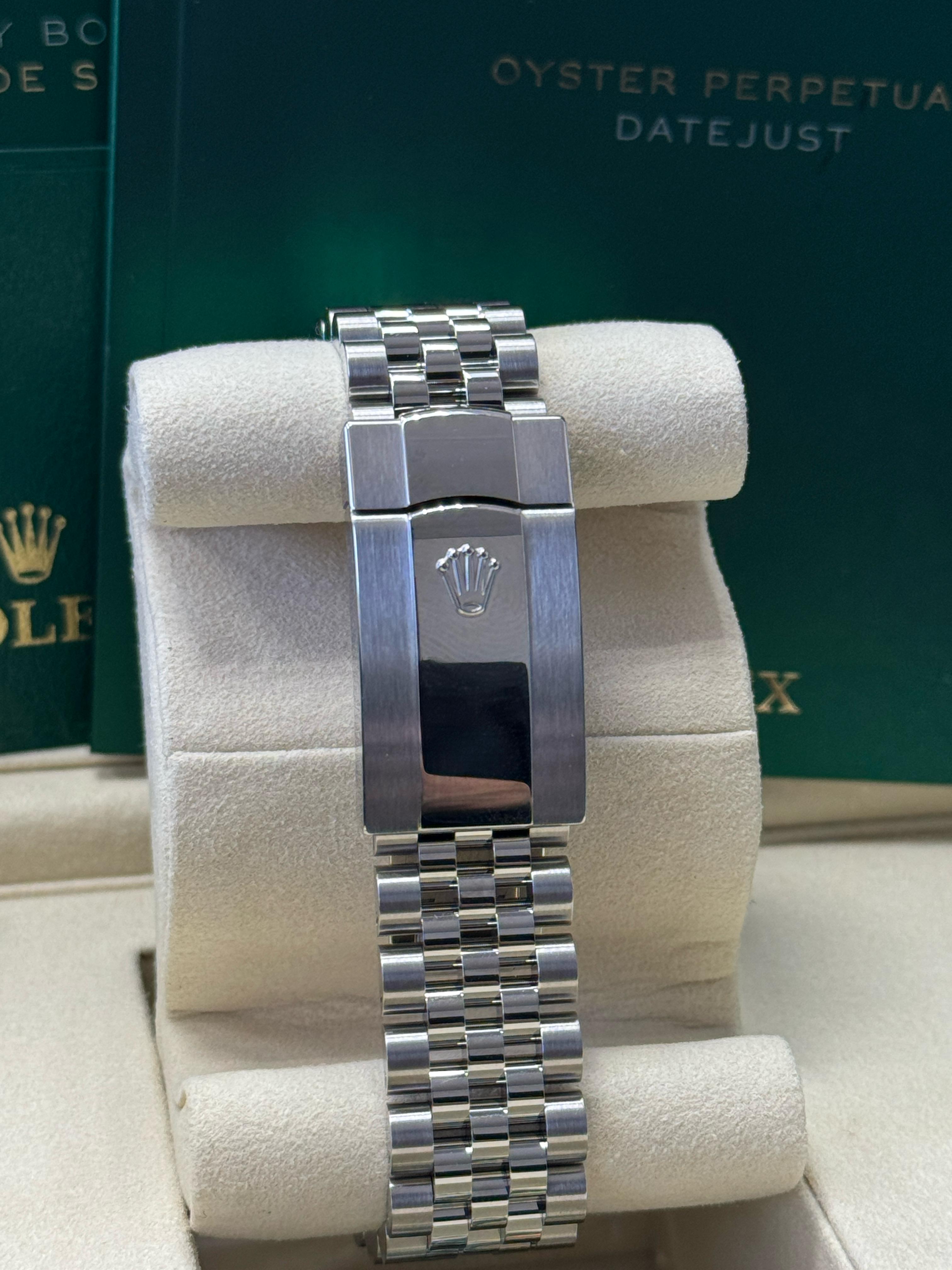 Rolex Datejust 41mm Fluted Bezel Black Diamond Dial Jubilee - 126334 - New 2025