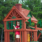 Double Down Wooden Swing Set