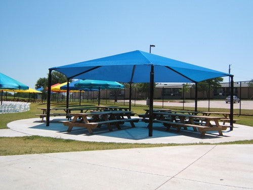 Hexagon Shade Structure with 6 Posts