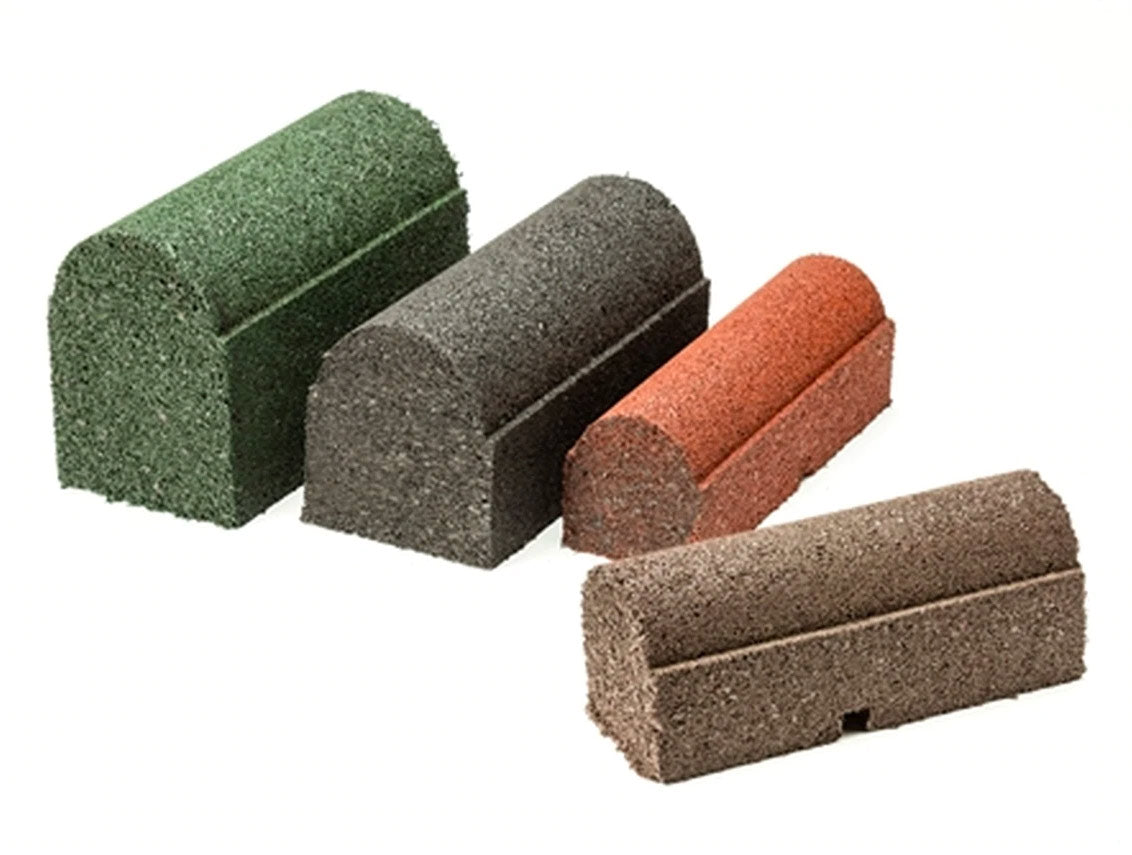 Rubberific Playground Border Timbers, 6 Inch High