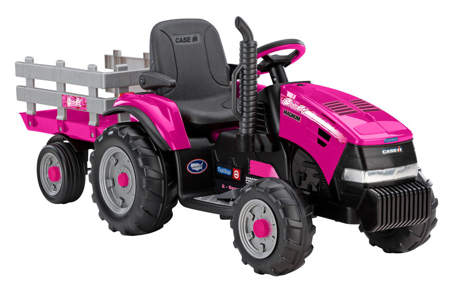 CASE IH Magnum Tractor With Trailer 12-Volt Ride On Vehicle