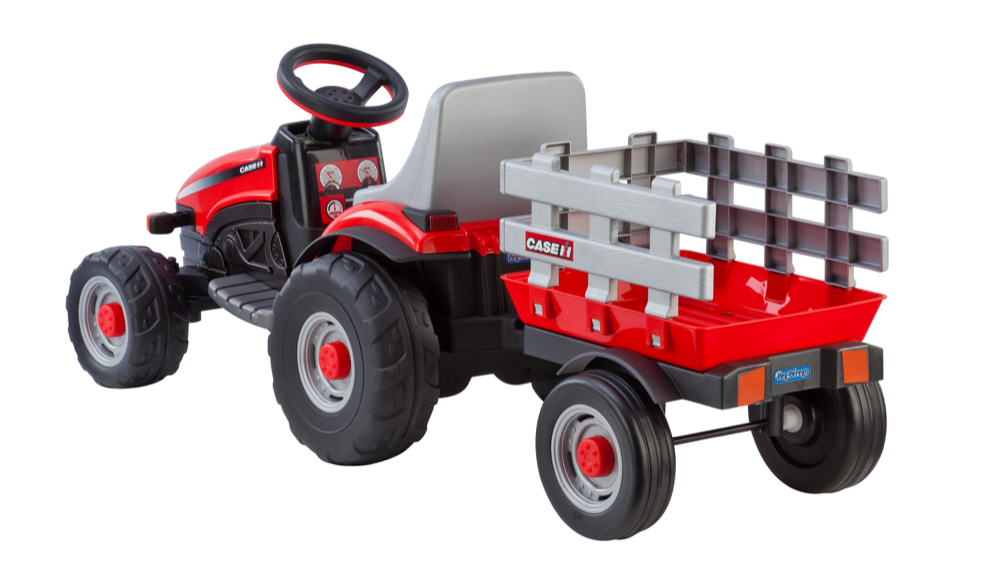 Case IH Lil Tractor And Trailer 6-Volt Ride On Vehicle