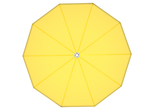 Coolbrella Single Post Umbrella Shade Structure