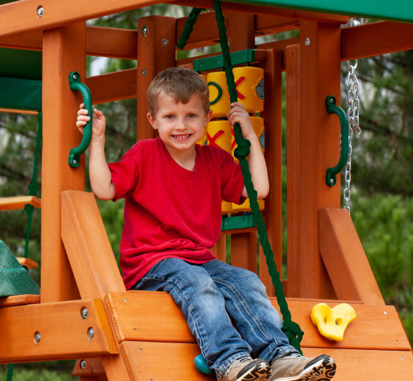 High Point Wooden Swing Set
