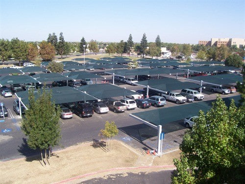 Full Cantilever Hip Roof Shade Structure