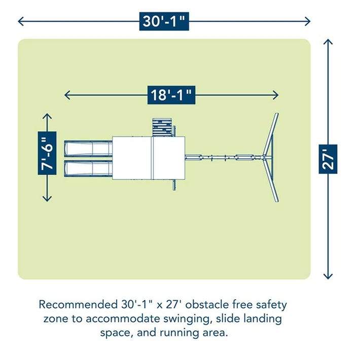 Treasure Cove Wooden Swing Set