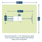 Treasure Cove Wooden Swing Set